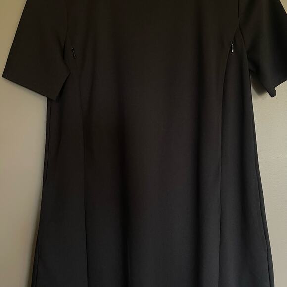 GAP Maternity Side Zip Nursing Dress in Ponte Black Sz Small Classic Comfortable - Picture 8 of 16